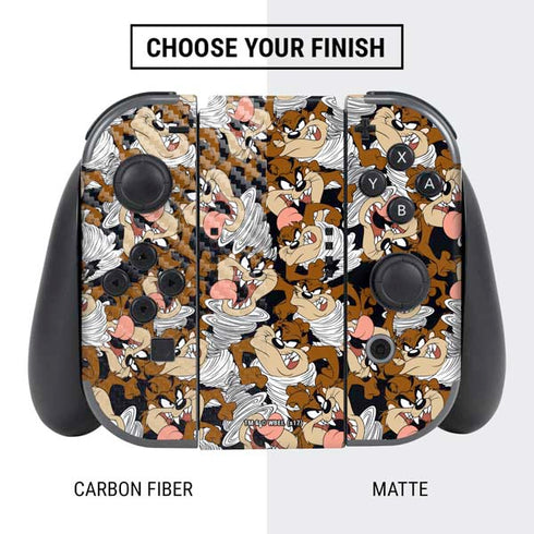 Looney Tunes Taz Super Sized Pattern Nintendo Switch Bundle Skin
