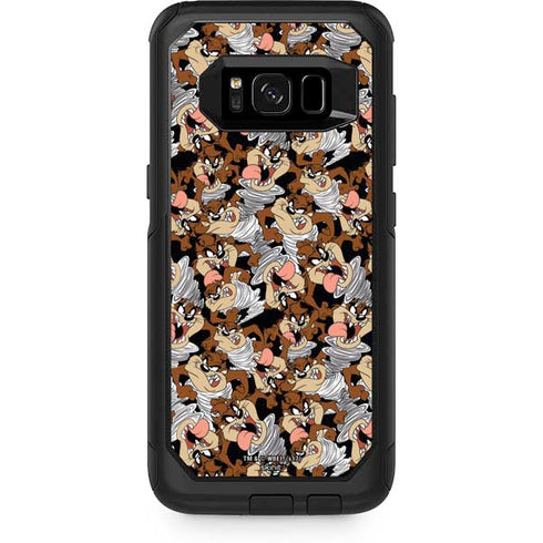 Looney Tunes Taz Super Sized Pattern Otterbox Commuter Galaxy Skin