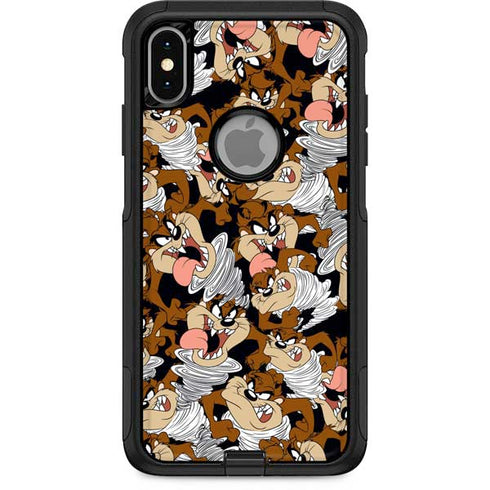 Looney Tunes Taz Super Sized Pattern Otterbox Commuter iPhone Skin