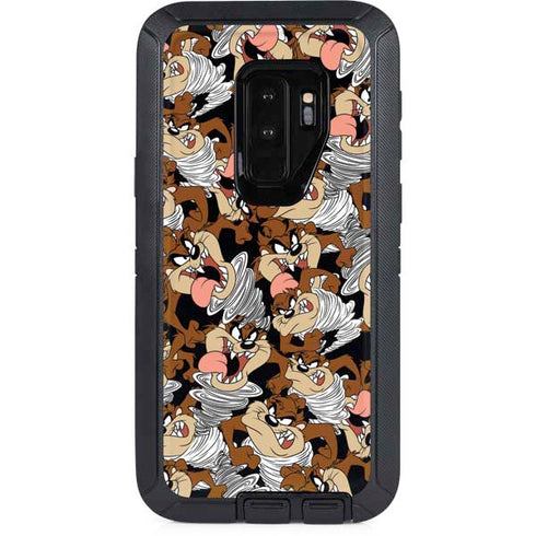 Looney Tunes Taz Super Sized Pattern Otterbox Defender Galaxy Skin