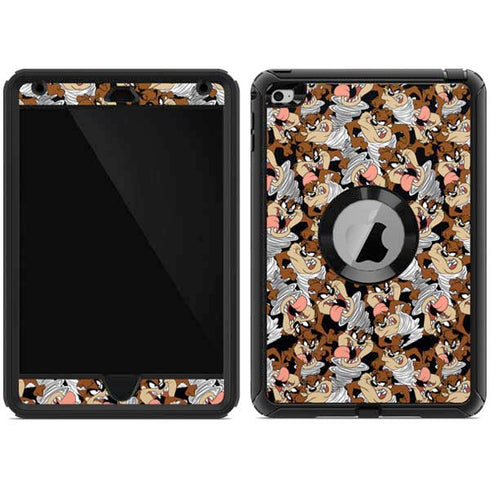 Looney Tunes Taz Super Sized Pattern Otterbox Defender iPad Skin