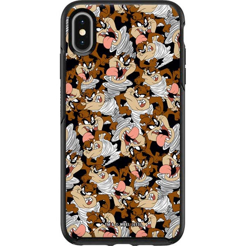 Looney Tunes Taz Super Sized Pattern Otterbox Symmetry iPhone Skin