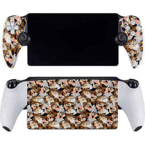 Looney Tunes Taz Super Sized Pattern PlayStation Portal Remote Player Skin