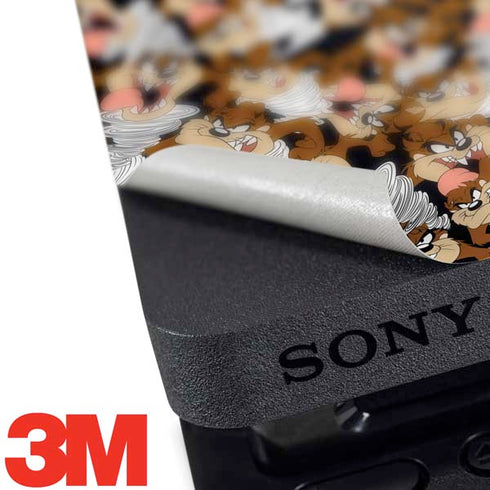 Looney Tunes Taz Super Sized Pattern PS4 Slim Bundle Skin