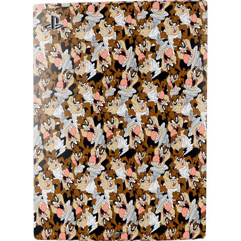 Looney Tunes Taz Super Sized Pattern PS5 Digital Edition Console Skin