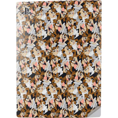 Looney Tunes Taz Super Sized Pattern PS5 Digital Edition Console Skin