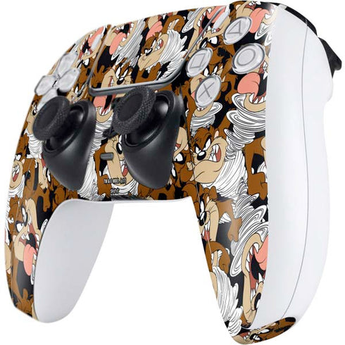 Looney Tunes Taz Super Sized Pattern PS5 Controller Skin