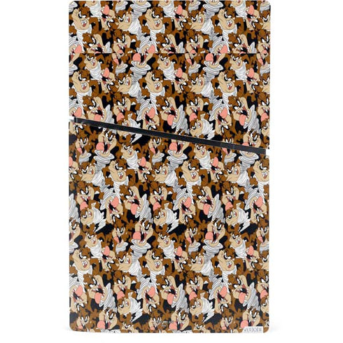 Looney Tunes Taz Super Sized Pattern PS5 Slim Digital Edition Console Skin