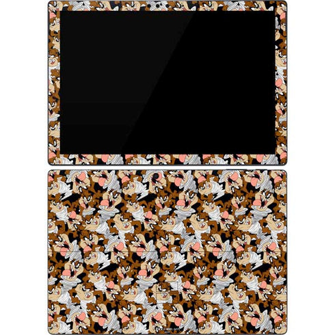 Looney Tunes Taz Super Sized Pattern Surface Pro 7 Skin