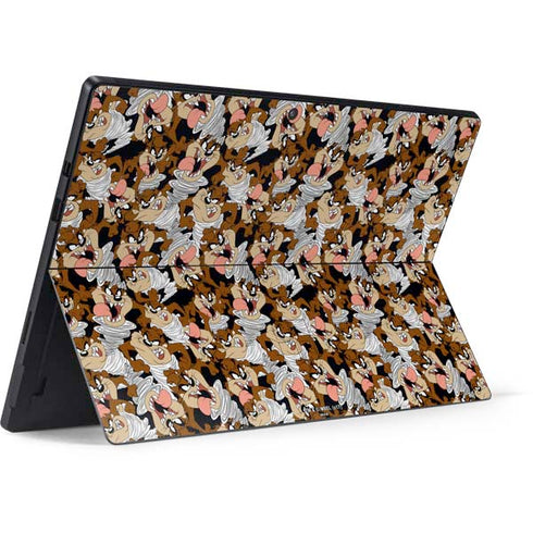 Looney Tunes Taz Super Sized Pattern Surface Pro 7 Skin