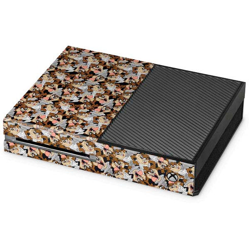 Looney Tunes Taz Super Sized Pattern Xbox One Console Skin