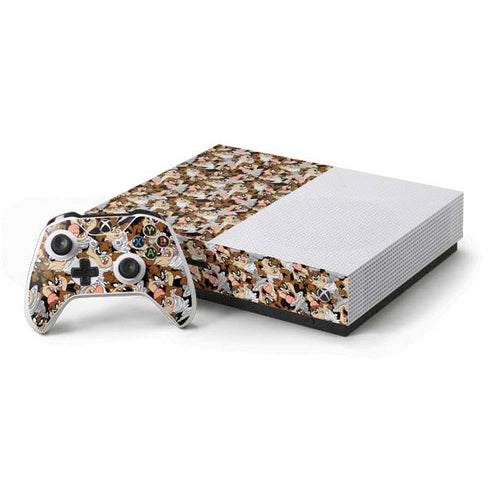 Looney Tunes Taz Super Sized Pattern Xbox One Skins