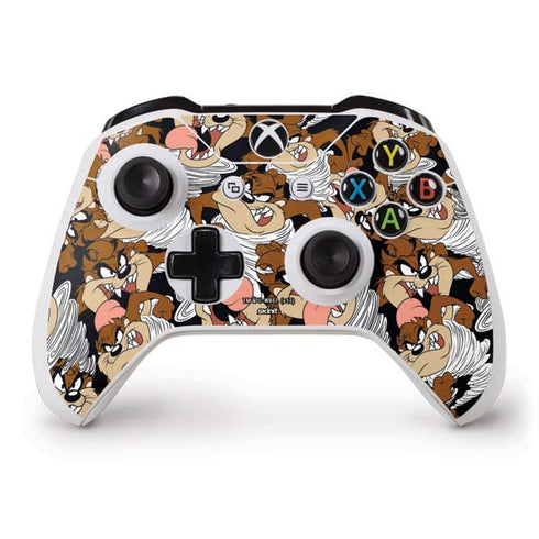 Looney Tunes Taz Super Sized Pattern Xbox One S Controller Skin