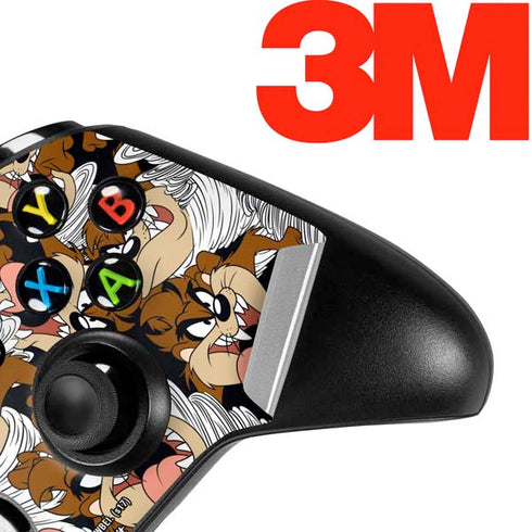 Looney Tunes Taz Super Sized Pattern Xbox One X Controller Skin