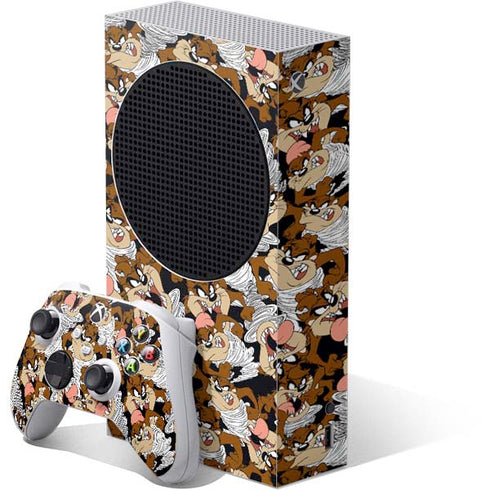 Looney Tunes Taz Super Sized Pattern Xbox Series S Bundle Skin