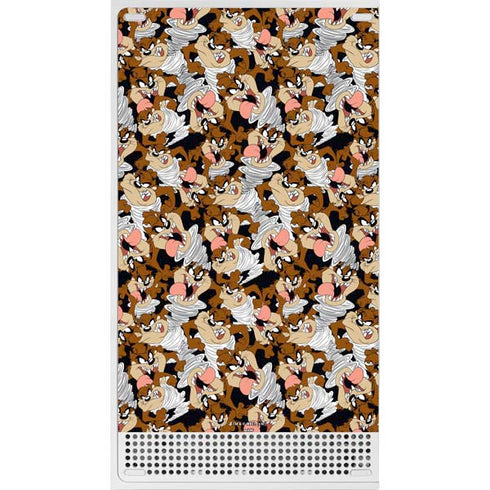 Looney Tunes Taz Super Sized Pattern Xbox Series S Bundle Skin