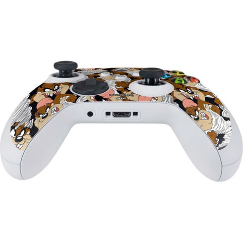 Looney Tunes Taz Super Sized Pattern Xbox Series S Controller Skin