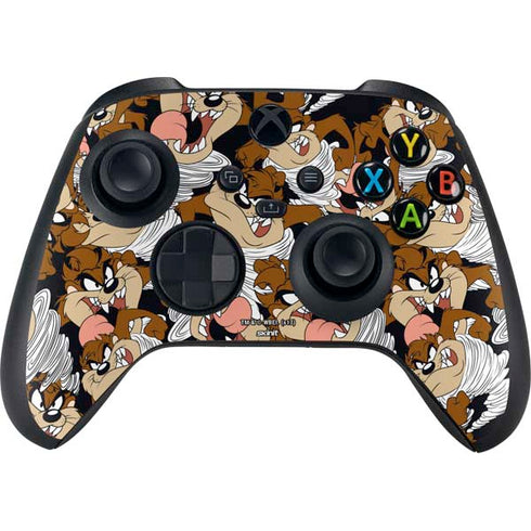 Looney Tunes Taz Super Sized Pattern Xbox Series X Bundle Skin