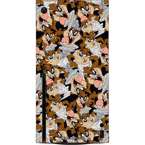 Looney Tunes Taz Super Sized Pattern Xbox Series X Console Skin