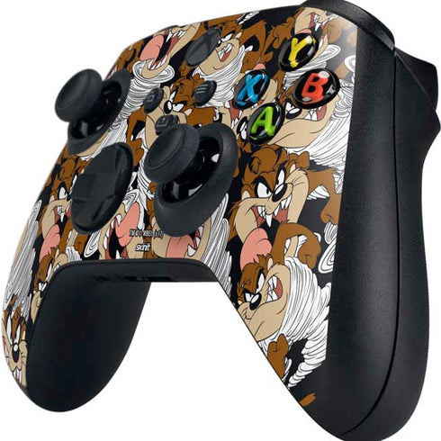 Looney Tunes Taz Super Sized Pattern Xbox Series X Controller Skin