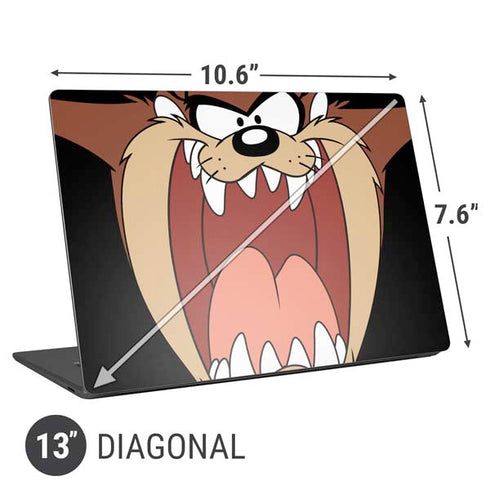 Looney Tunes Taz Universal Laptop 13in (10.6 x 7.6in) Skin