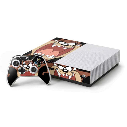 Looney Tunes Taz Xbox One S Console and Controller Bundle Skin