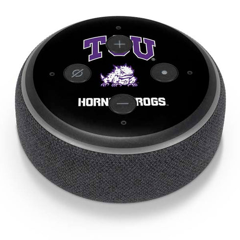 Texas Christian University TCU Horned Frogs Logo Amazon Echo Dot Skin