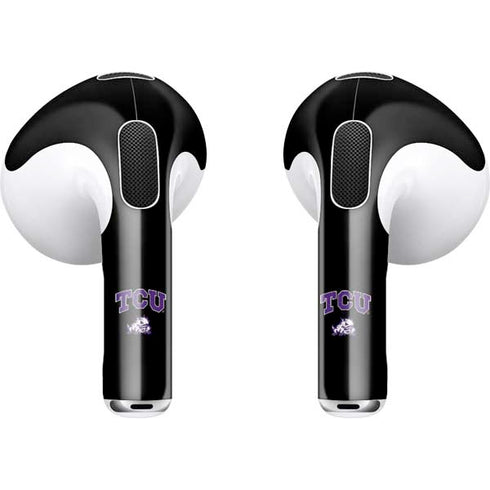 TCU Horned Frogs Logo Apple AirPods (3rd Gen 2021) Skin