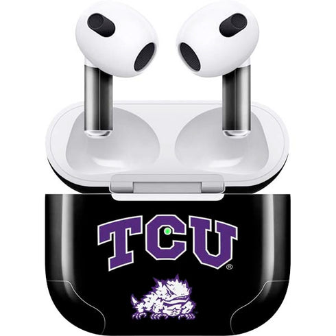 TCU Horned Frogs Logo Apple AirPods (3rd Gen 2021) Skin