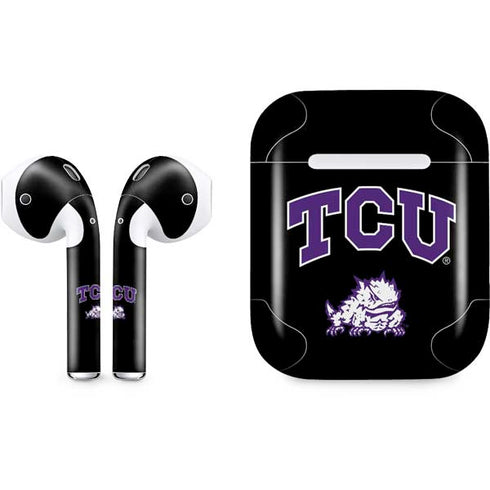 TCU Horned Frogs Logo Apple AirPods Skin