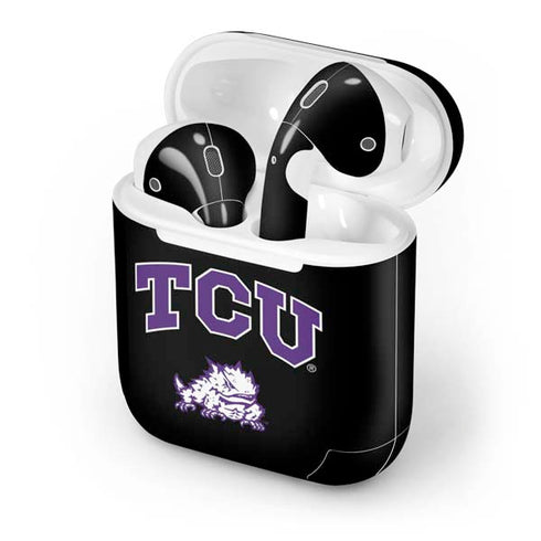 TCU Horned Frogs Logo Apple AirPods Skin