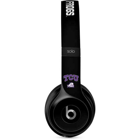 TCU Horned Frogs Logo Beats Solo 2 Wired Skin