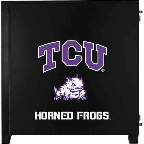 TCU Horned Frogs Logo Corsair 4000D Tempered Glass Mid-Tower ATX Case Skin