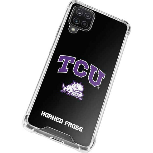 TCU Horned Frogs Logo Galaxy A12 Clear Case