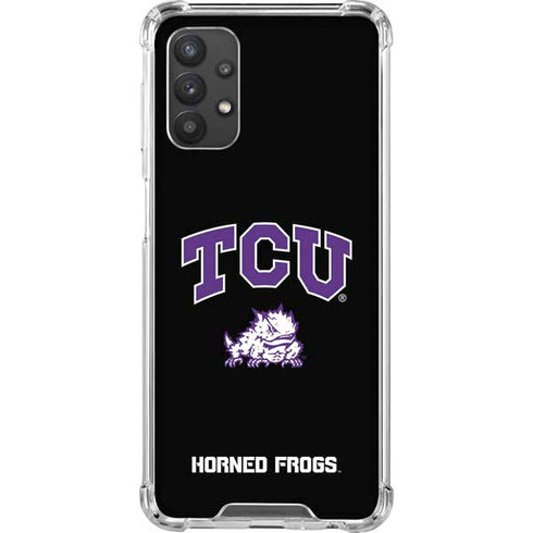 TCU Horned Frogs Logo Galaxy A32 5G Clear Case