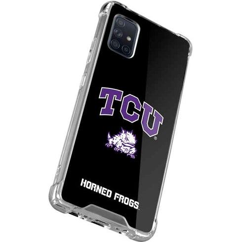 TCU Horned Frogs Logo Galaxy A71 5G Clear Case