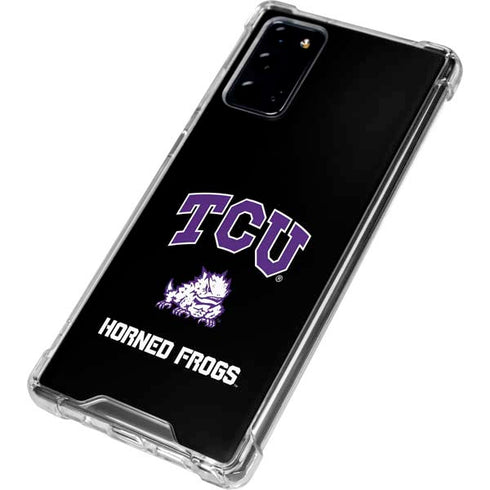 TCU Horned Frogs Logo Galaxy Note20 5G Clear Case