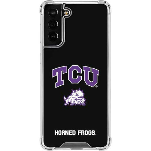 TCU Horned Frogs Logo Galaxy S21 FE Clear Case