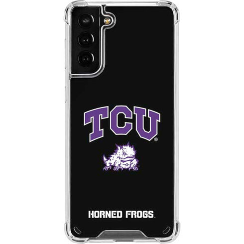 TCU Horned Frogs Logo Galaxy S21 Plus 5G Clear Case