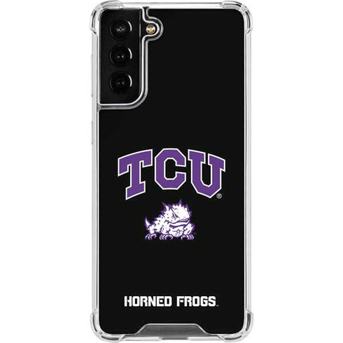 TCU Horned Frogs Logo Galaxy S22 Plus Clear Case