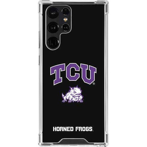 TCU Horned Frogs Logo Galaxy S22 Ultra Clear Case
