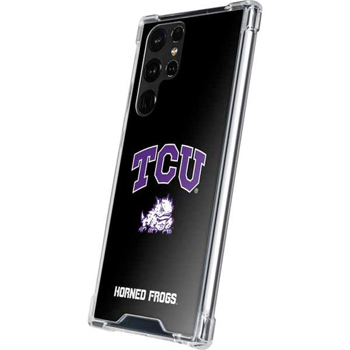 TCU Horned Frogs Logo Galaxy S22 Ultra Clear Case