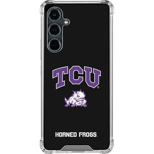 Texas Christian University TCU Horned Frogs Logo Galaxy S23 FE Clear Case