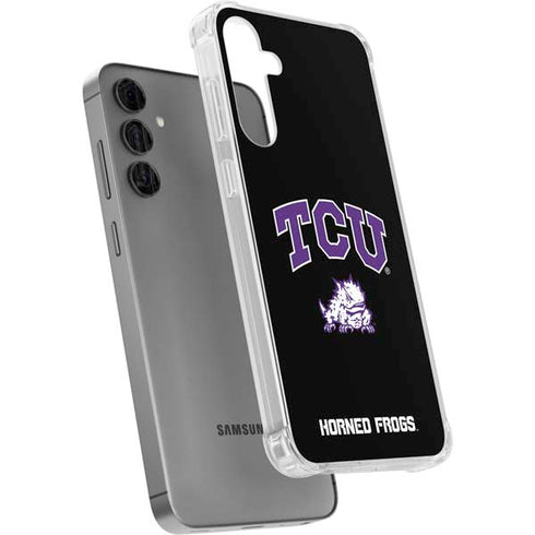 Texas Christian University TCU Horned Frogs Logo Galaxy S24 Plus Clear Case