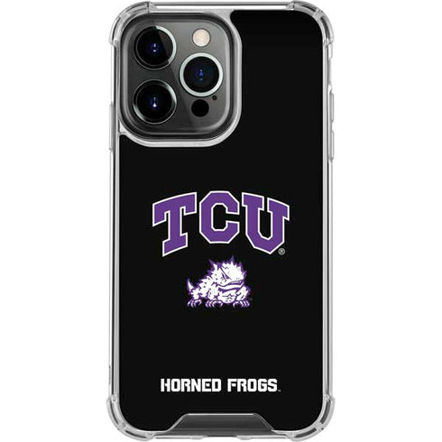 TCU Horned Frogs Logo iPhone 13 Pro Clear Case