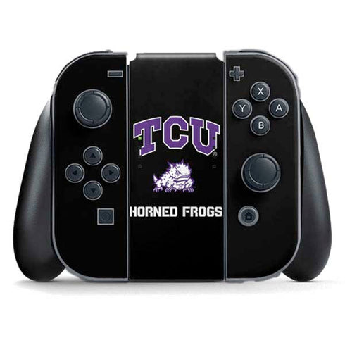 Texas Christian University TCU Horned Frogs Logo Nintendo Switch (2017-2021) Joy-Con Controller Skin
