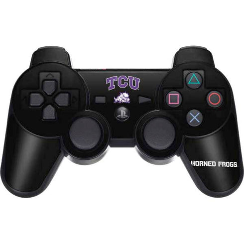 TCU Horned Frogs Logo PS3 Dual Shock wireless controller Skin