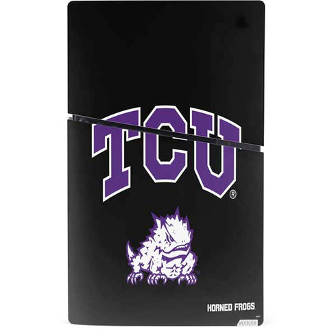 Texas Christian University TCU Horned Frogs Logo PS5 Slim Digital Edition Bundle Skin