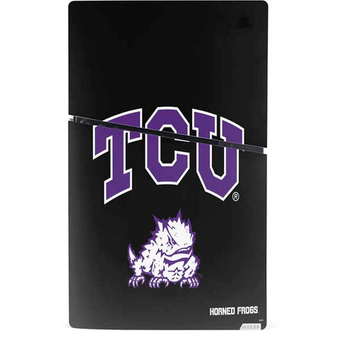 Texas Christian University TCU Horned Frogs Logo PS5 Slim Digital Edition Console Skin