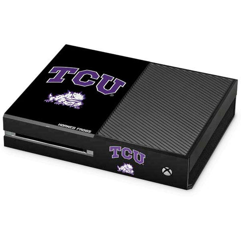 TCU Horned Frogs Logo Xbox One Console Skin